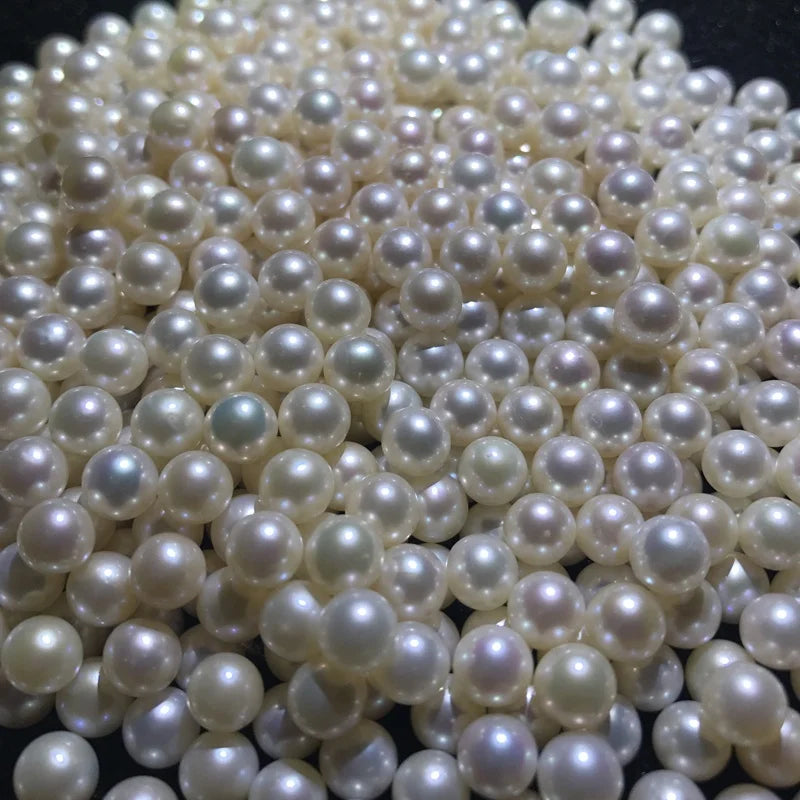 China Cultured Freshwater Pearls 4mm 5mm 6mm 3A Grade White Round Loose Natural Freshwater Pearls
