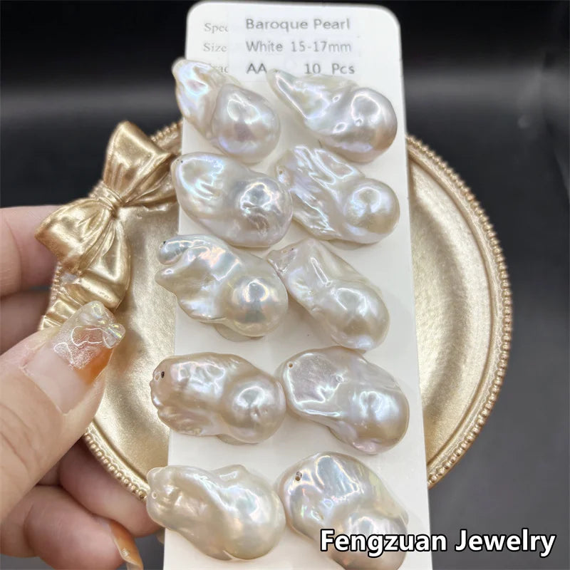 Natural Irregular Shape Baroque Pearl 3A 13-19mm High Quality High Luster Freshwater Pearl Large Size Loose Pearl for Earring