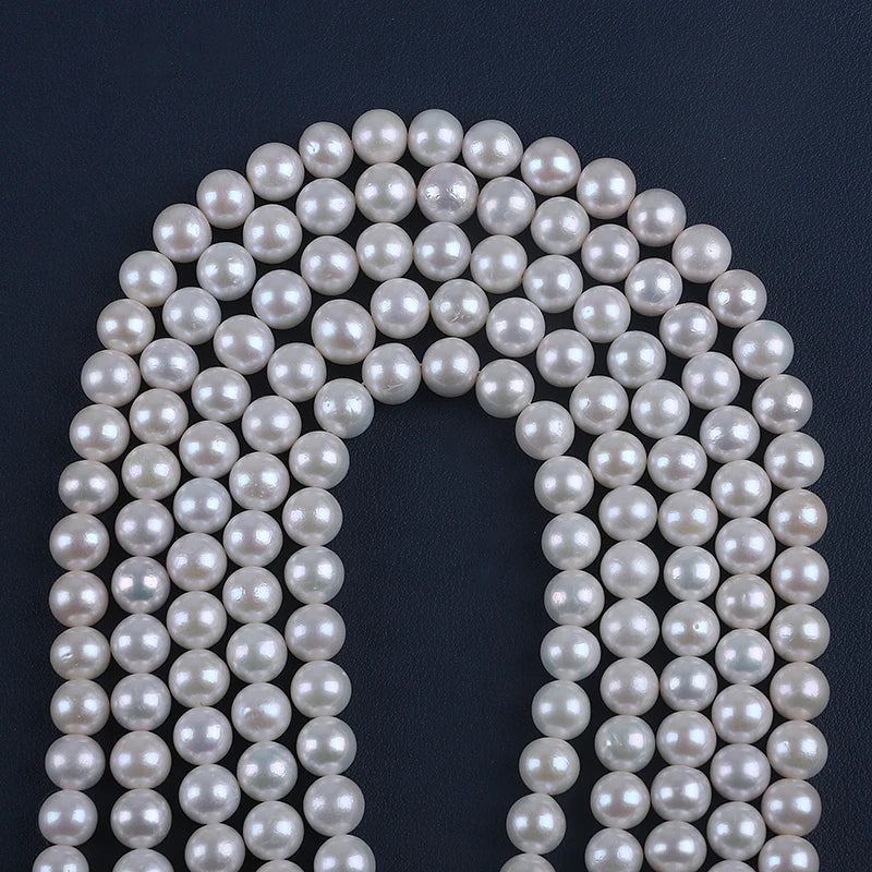 10-12mm A-AAAA GRADE High Quality Natural Edison Round Freshwater Pearl for JEWELRY MAKING
