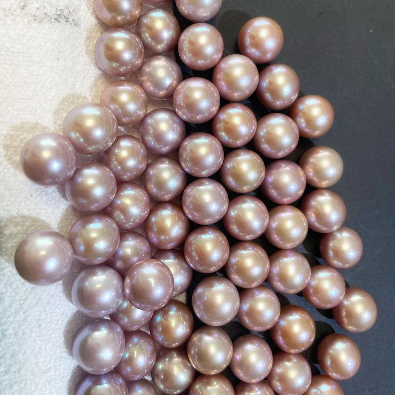 Hot Sale 3A 2-12mm Round Shape Natural Pink Color Freshwater Loose Pearls Beads for Jewelry Making