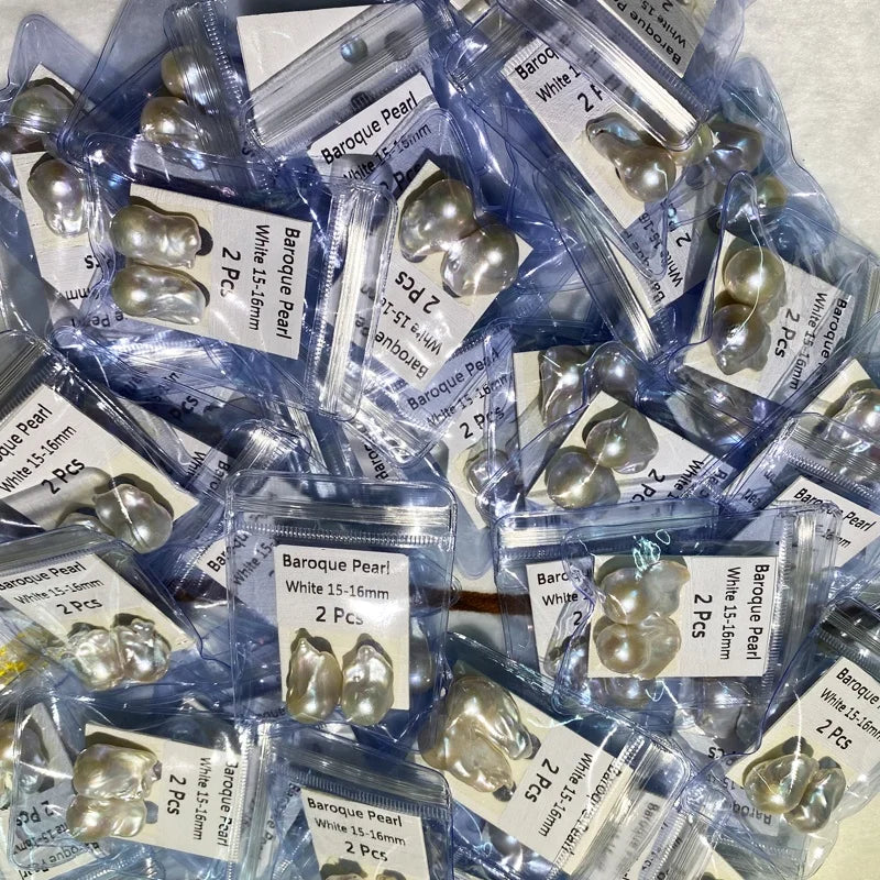AA Wholesale Natural Freshwater Baroque Pearls High Quality 18mm Strand Zhuji Pearl Farm Jewelry Making Particularly Earrings