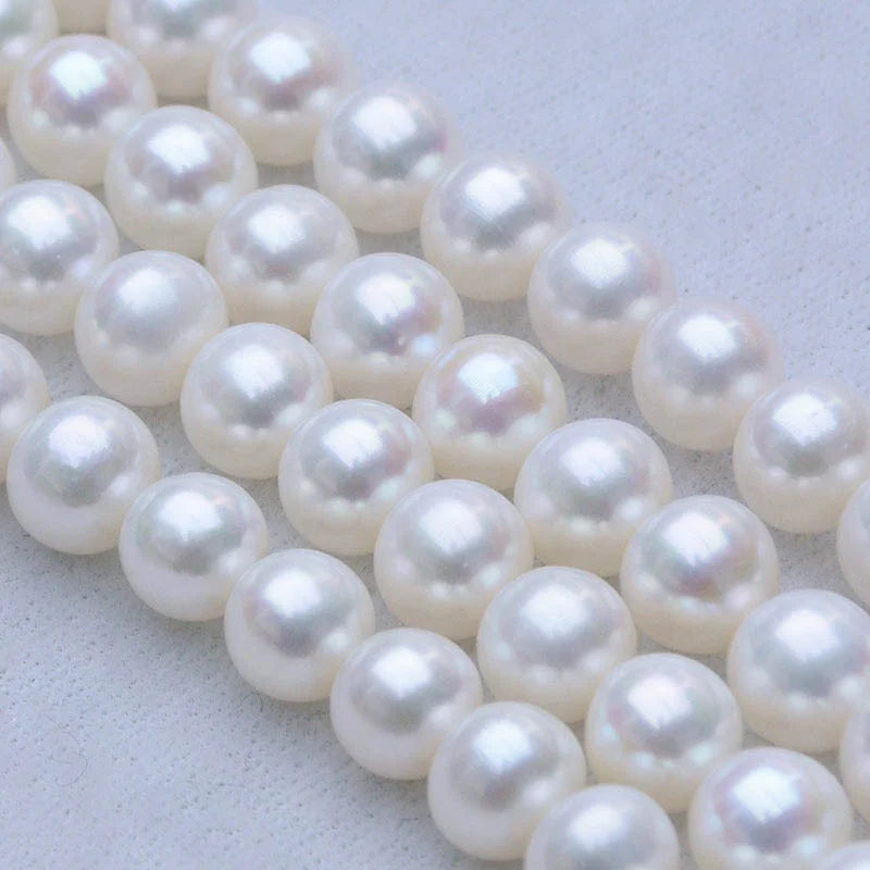 Wholesale China Cultured Natural Freshwater Pearls 6-7mm White Round Pearl Chain Price