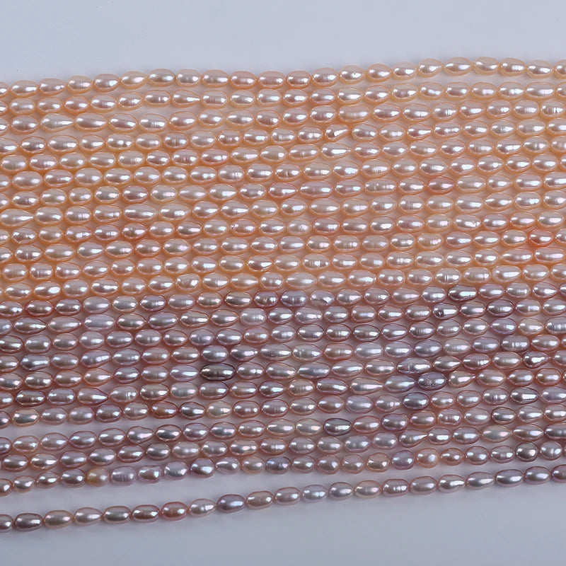5-6mm Wholesale Real Natural Freshwater Rice Pearls for Jewelry Making