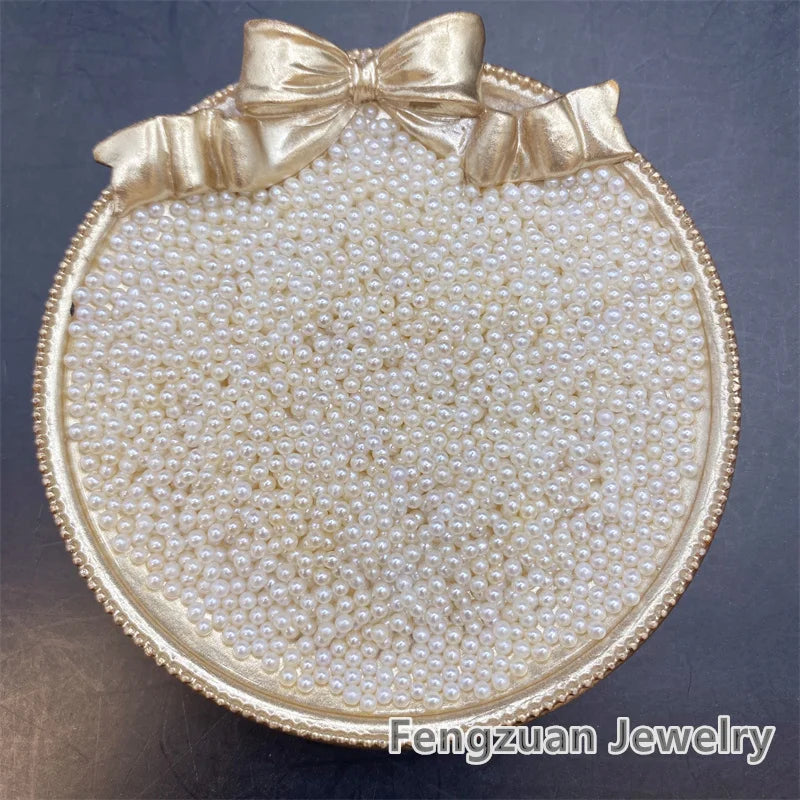 Natural 1.5mm-2.5mm Freshwater Cultivated Pearls White Natural Beads for Jewelry Making Loose Tiny for Wholesale