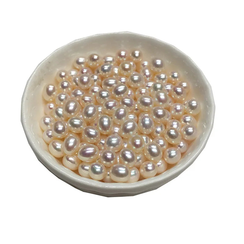 Natural Freshwater Pearl Rice 5-10mm No Hole Wholesale Loose Freshwater Pearl for Making Jewelry