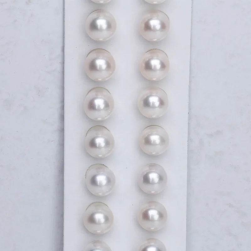 High Quality Loose Pearls 3A 5mm 6mm 7mm 8mm White Round Natural Freshwater Pearl for Jewelry