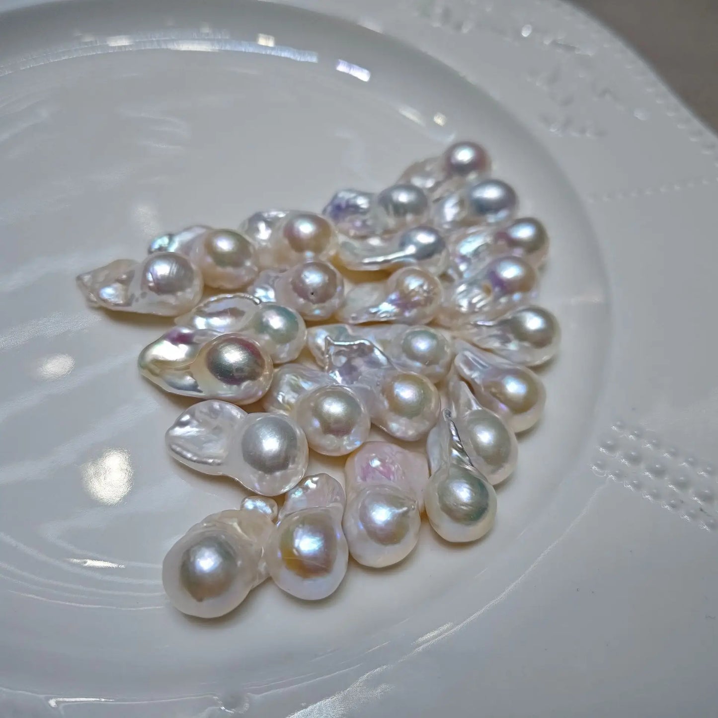 Hot Sale Big White 1A 9-16mm Baroque Freshwater Loose Pearl for Jewelry Making