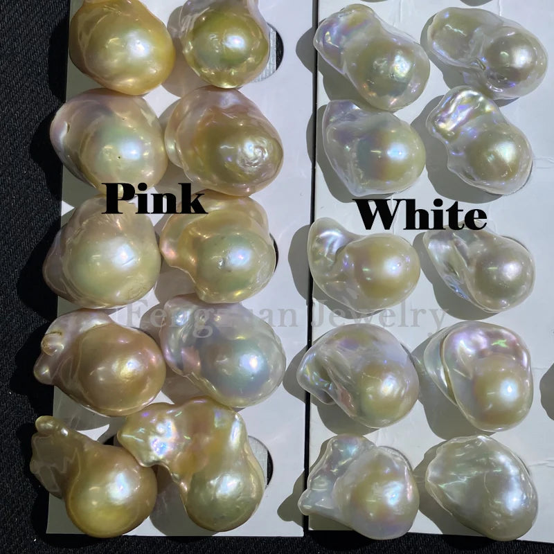 1A-3A Loose Baroque Freshwater Pearls Irregular Shape Natural Pearls 15-16mm Size for Jewelry Jewelry Making