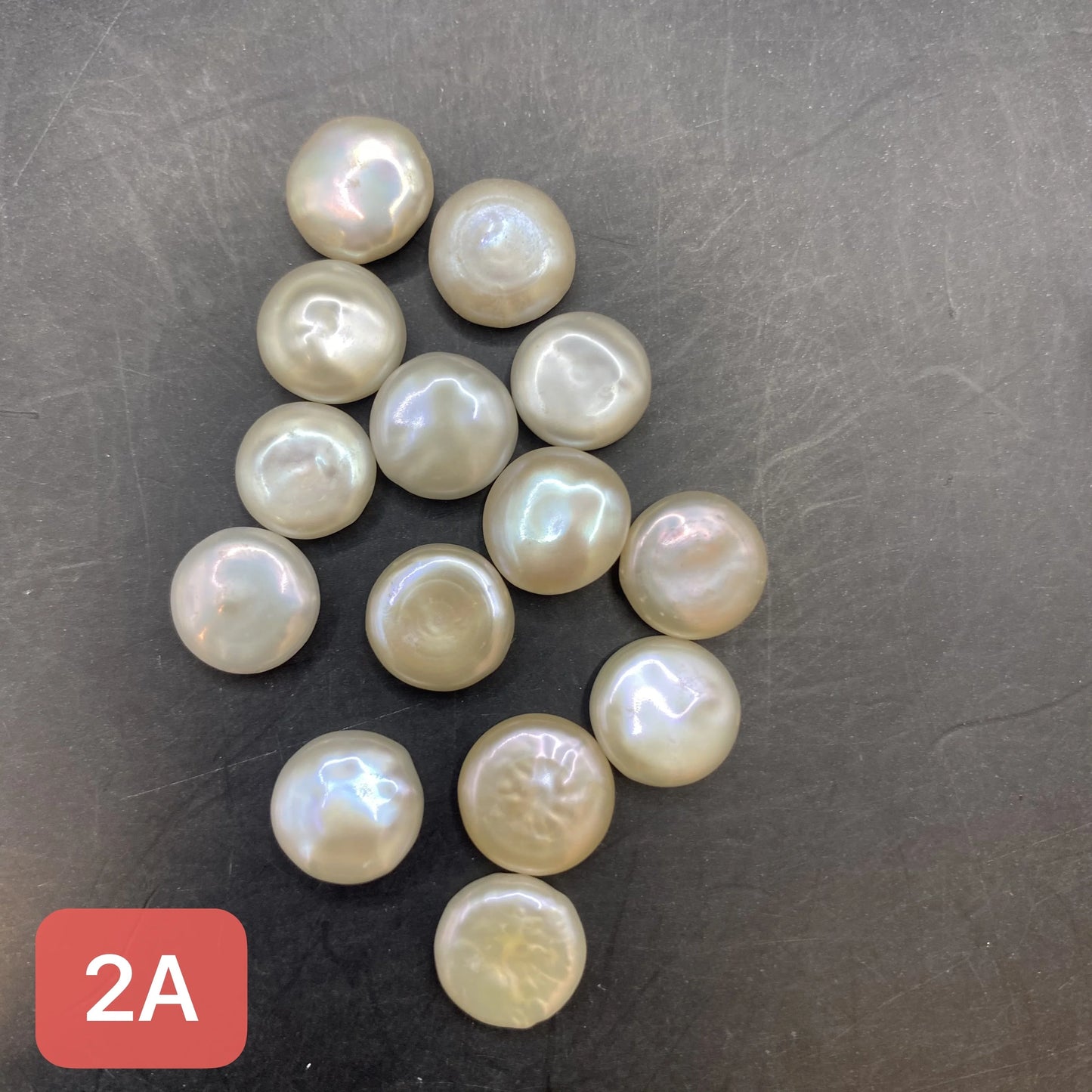 Natural Freshwater Pearl Loose Coin Beads No Hole White Pink Purple Coin Pearl Bead for Jewelry Making