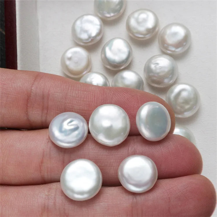 Natural 9-10mm Freshwater Baroque Potato-shaped Loose Pearls for Jewelry Pendant Production