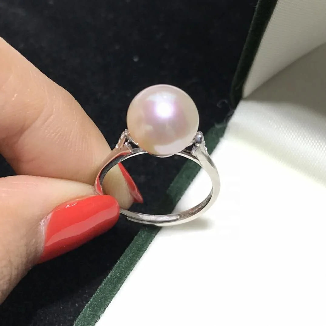 wholesale 3A high quality Round shape White freshwater pearl 7mm-10mm loose pearl for making jewelry