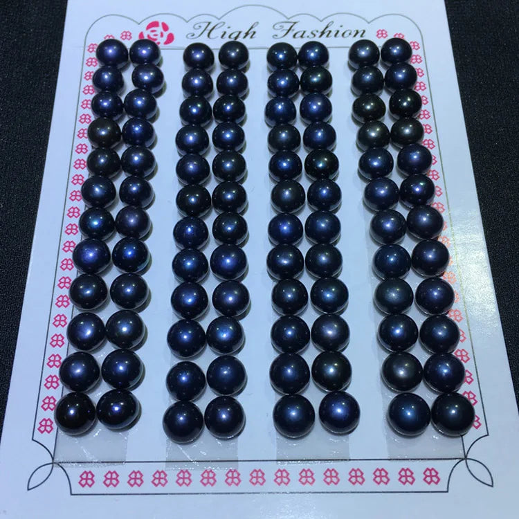 Natural Half Hole Loose Cultured Button Pearls Various Color 2A Quality Freshwater Pearls for Jewelry Making