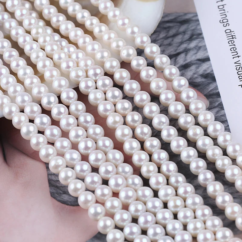 7-8mm AA Factory Price Wholesale High Quality Freshwater High Natural Round Pearls
