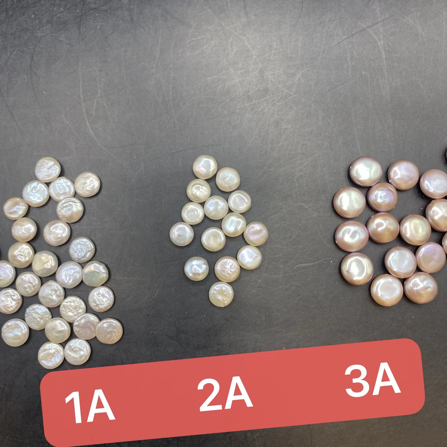 Natural Freshwater Pearl Loose Coin Beads No Hole White Pink Purple Coin Pearl Bead for Jewelry Making