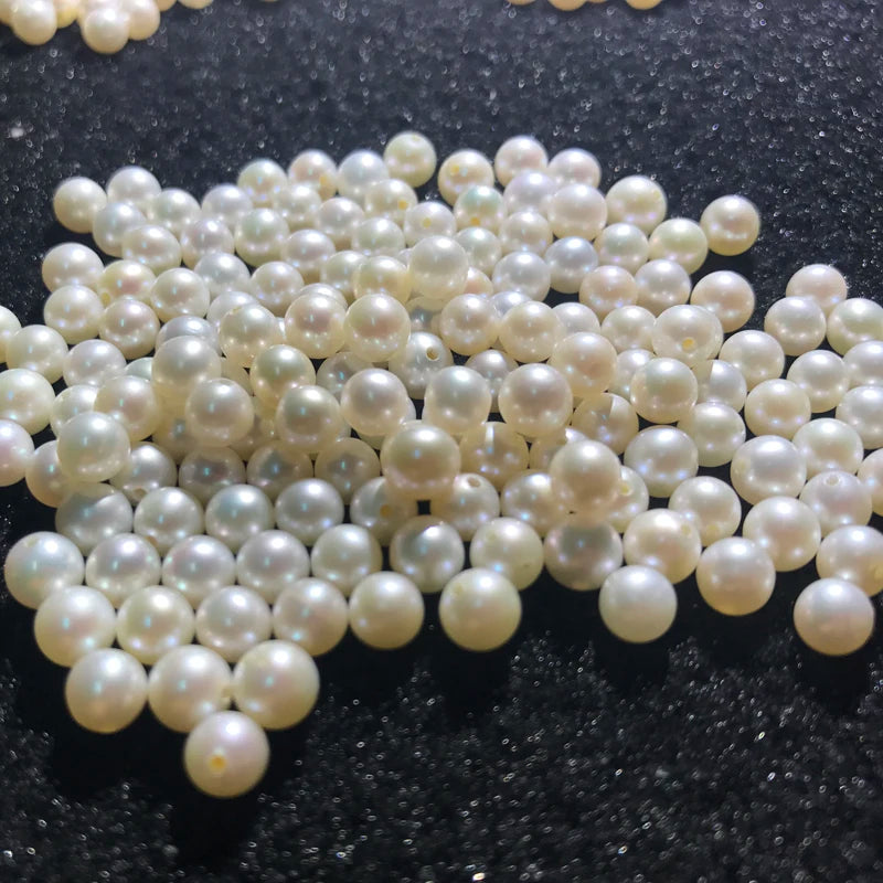 Hot Selling 3A White/pink/purple Color 7.5mm -11mm Perfect Round Shape Loose Freshwater Pearls