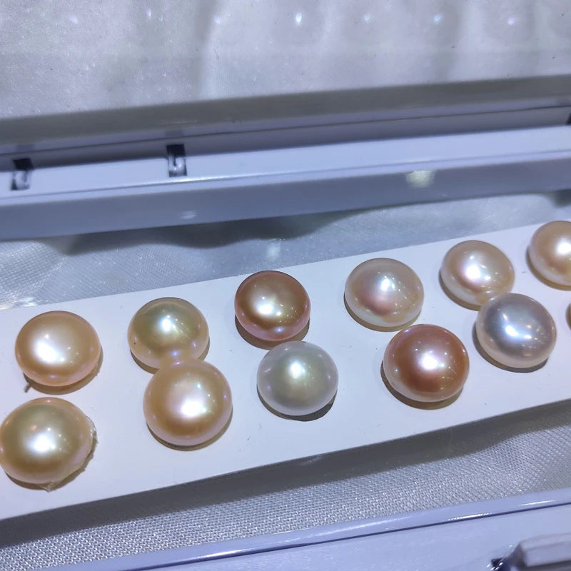 High Quality 4A White Pearl Coin Shape Baroque Natural Freshwater Loose Pearls for Jewelry Making Wholesale Price