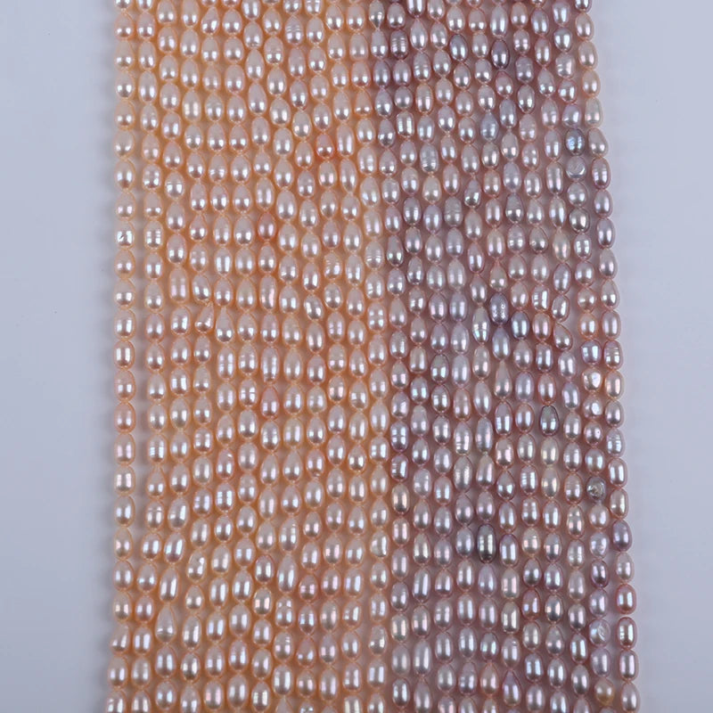 5-6mm Wholesale Real Natural Freshwater Rice Pearls for Jewelry Making
