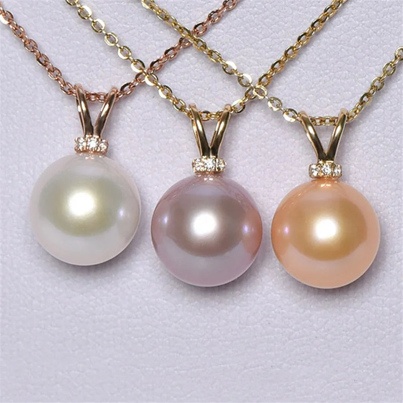 Natural Cultured Pearl Clean White Round 2-11mm with 0.8mm Hole 3A 4A Freshwater Pearl for Jewelry