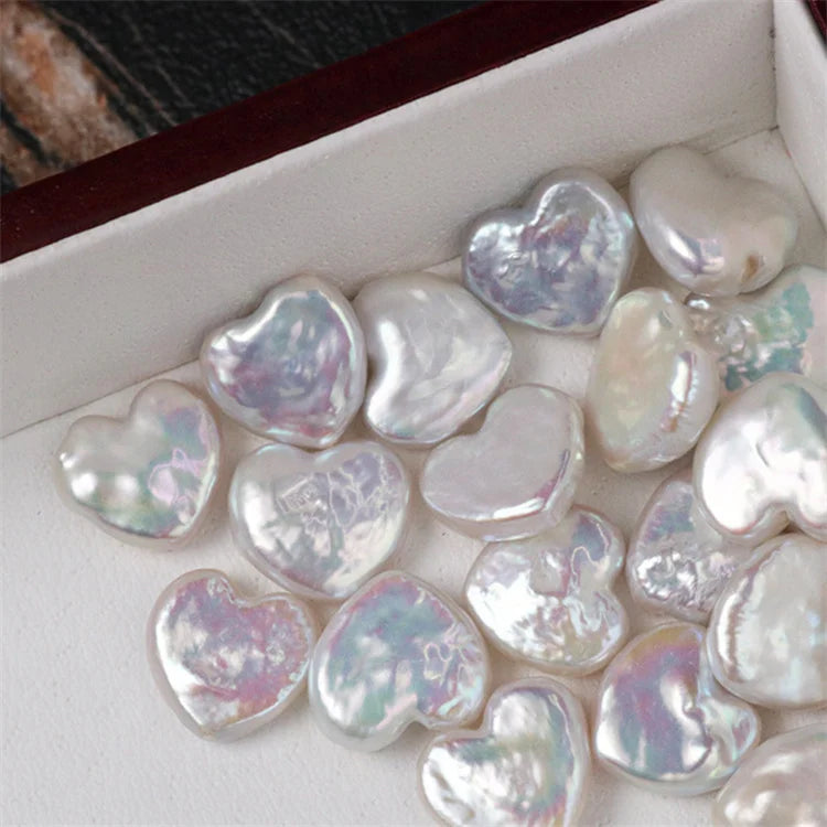 10-11mm Freshwater Baroque Pearl Heart Shape Natural Loose Pearls for Jewelry Making
