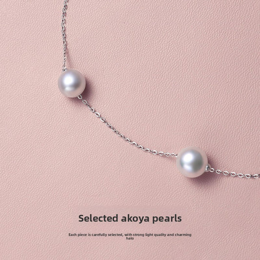 Freshwater pearl necklace lady real multi-hemp baroque special-shaped starry gray gift