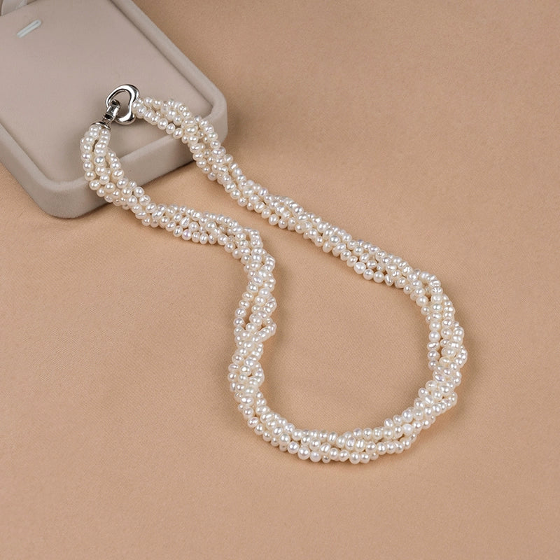 Jewelry outer single natural pearl multi-layer necklace Japanese and Korean versatile temperament personalized collarbone chain neck chain XL012