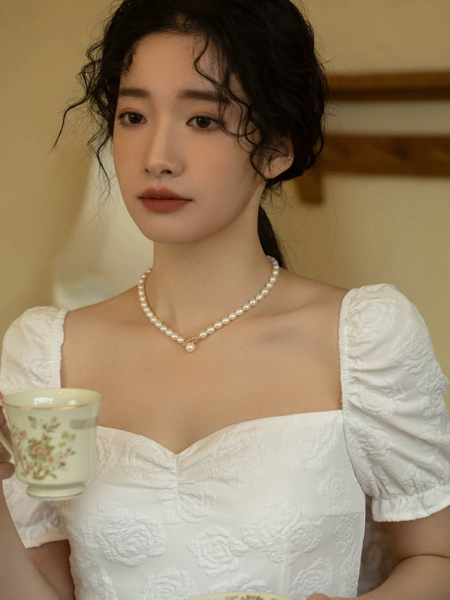 Natural Freshwater Pearl Necklace Chain