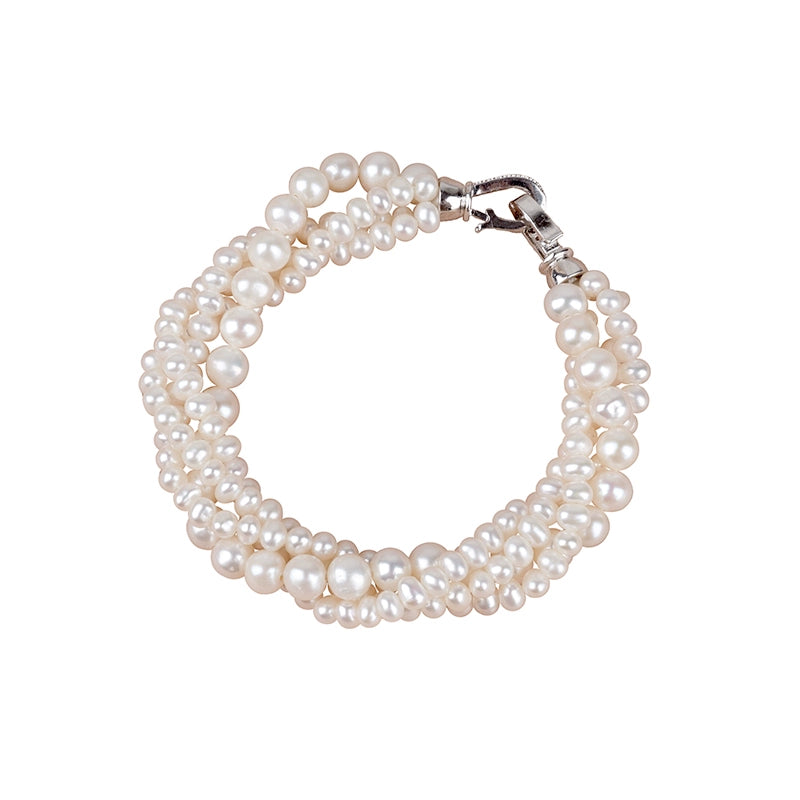 Natural Freshwater Pearl Multi-layer Bracelet Simple Women's Jewelry Personalized Fashion Korean Version SL003