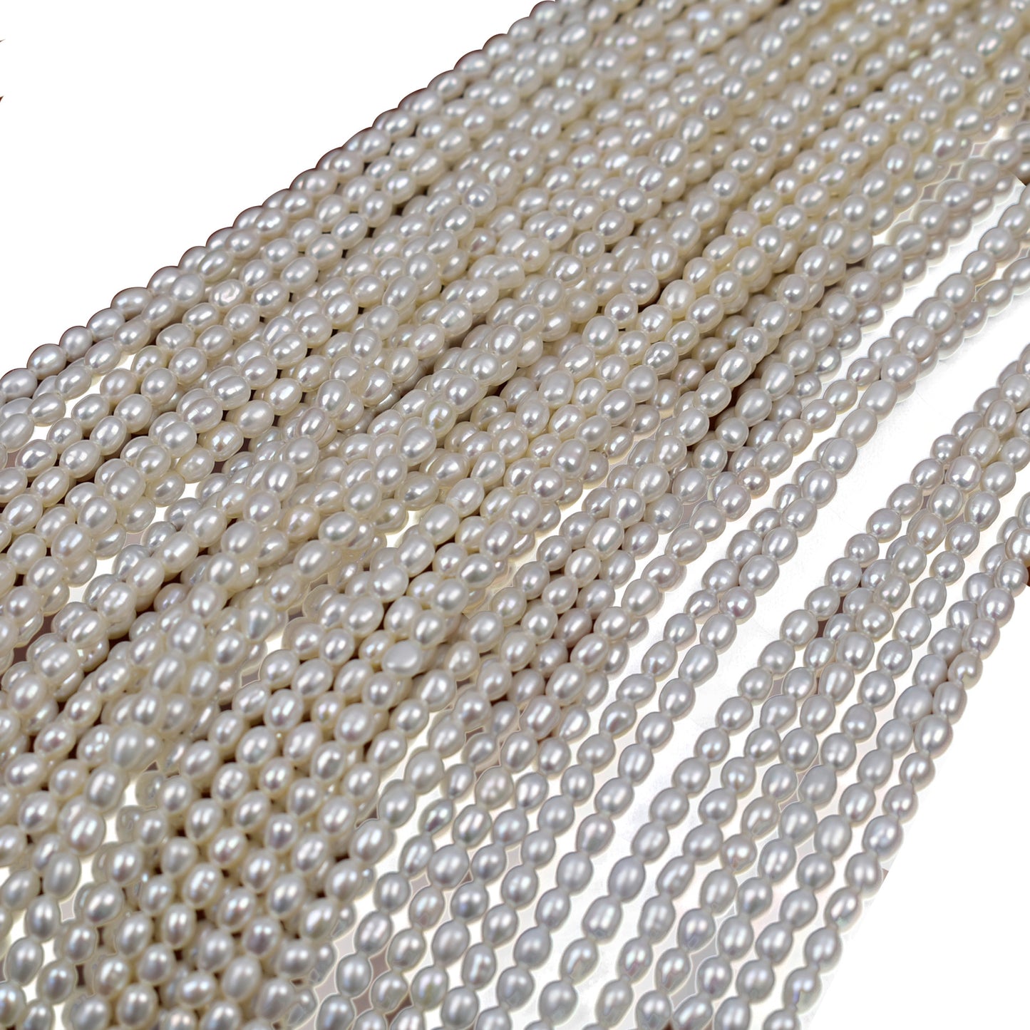 1009 3-4Mm natural beads pearl loose beads natural freshwater necklace Zhuji pearl wholesale
