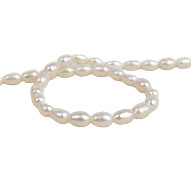 1011 6-7Mm rice beads natural freshwater real pearls work in progress material jewelry accessories necklace material
