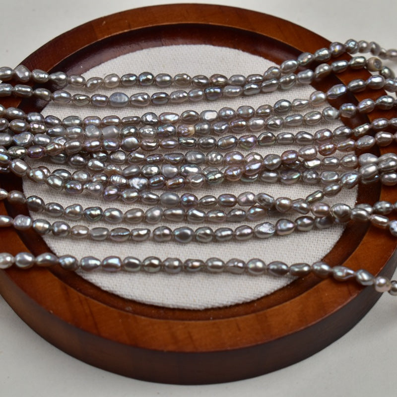 1309 3-4Mm Baroque, Pearl Natural Freshwater Profile Pearl