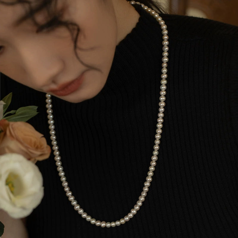 Pearl Necklace Young Fashion Design Female Long Necklace Accessories
