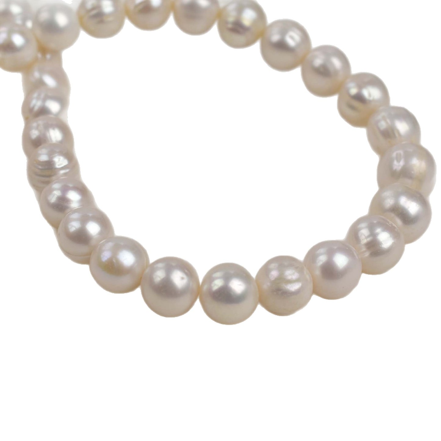 1179 large particles about 12mm white, pearl DIY freshwater pearl loose bead necklace work in progress