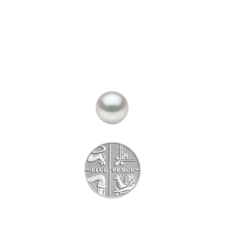 18K White Gold 10-11mm Round, Freshwater Pearl Stud Earrings, Mother's Day Gifts for Elders