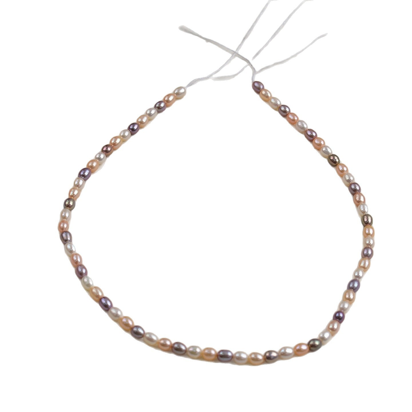 1055 4-4.5 mm Natural Freshwater Pearl Mixed Color Rice Beads