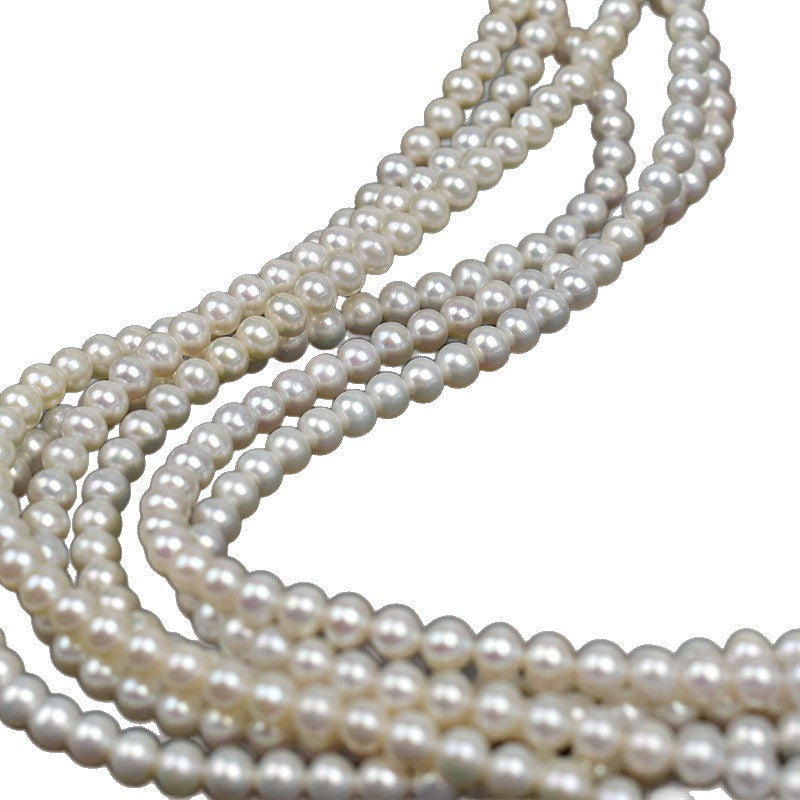 1120 5-6mm near-round strong light pearl natural freshwater pearl DIY handmade jewelry