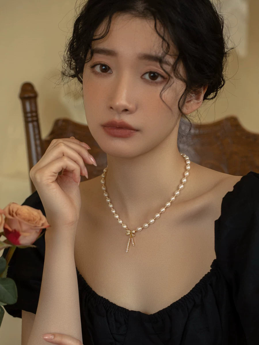 Pearl Necklace Women's High-end Chain Women's New 2022 Models