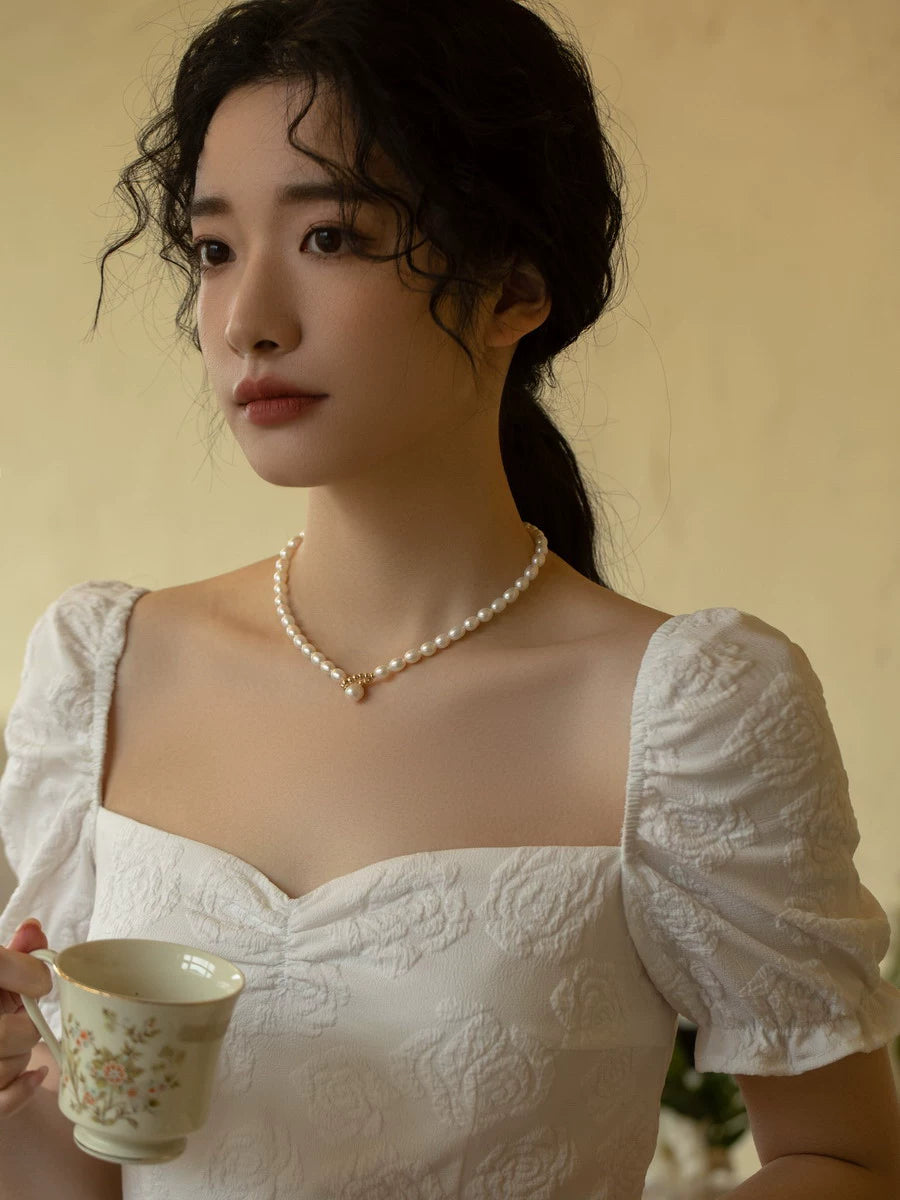 Natural Freshwater Pearl Necklace Chain