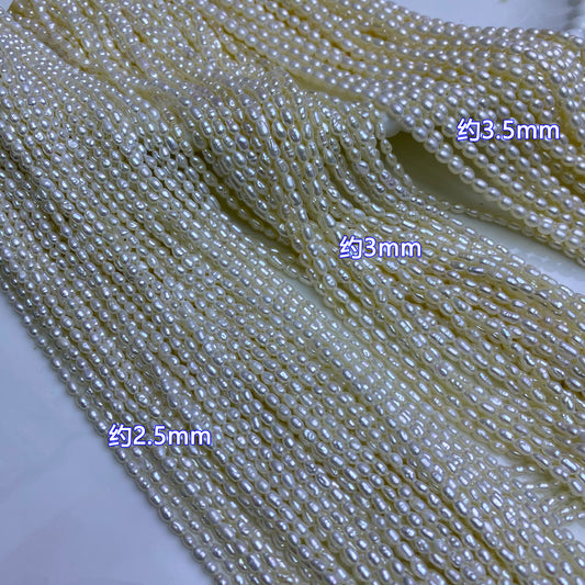 1024 Freshwater Pearl 2.5-3-4mm Rice Beads