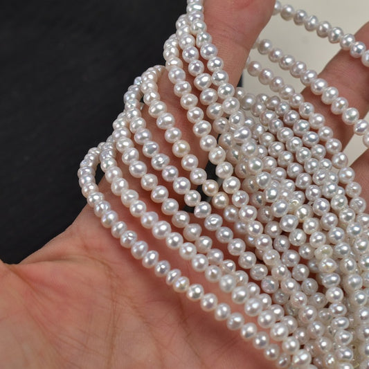 1190 4-5Mm Natural Freshwater Pearl AK Pearl Necklace work in progress Loose Beads DIY Jewelry