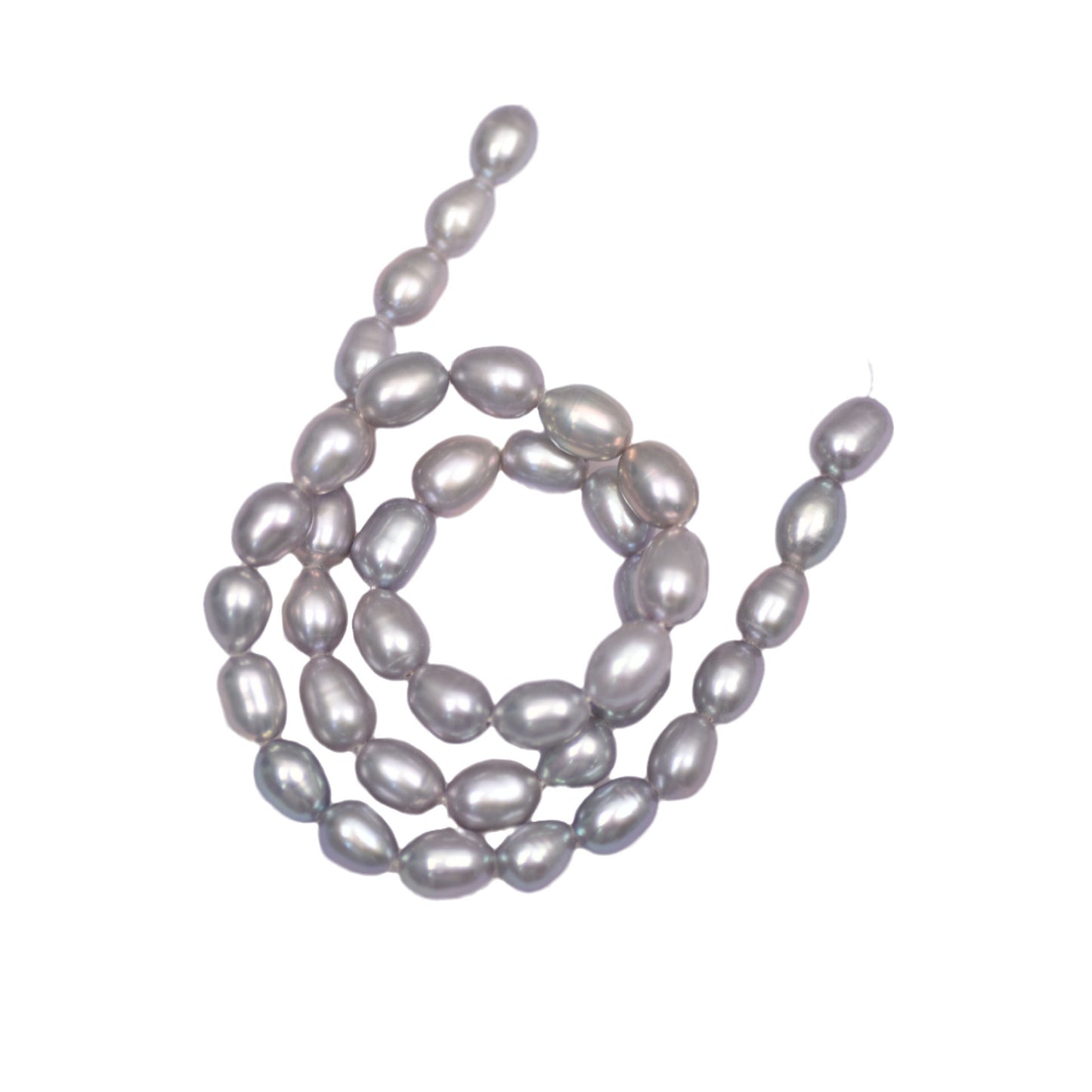 1038 gray natural freshwater pearls about 7-8mm DIY handmade beads jewelry beads