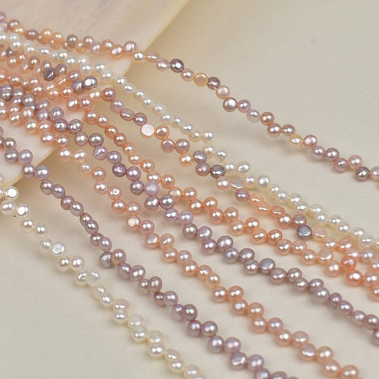 1233 4-5mm Baroque Pearl Natural Freshwater Pearl DIY Handmade Jewelry Wear