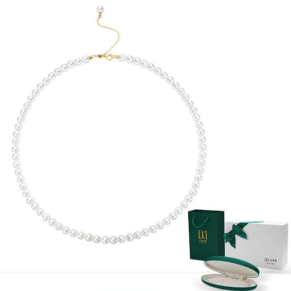 Rice Pearl Necklace18k Gold Natural Freshwater Baby Pearl Necklace