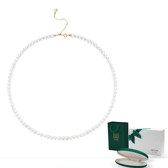 Rice Pearl Necklace18k Gold Natural Freshwater Baby Pearl Necklace