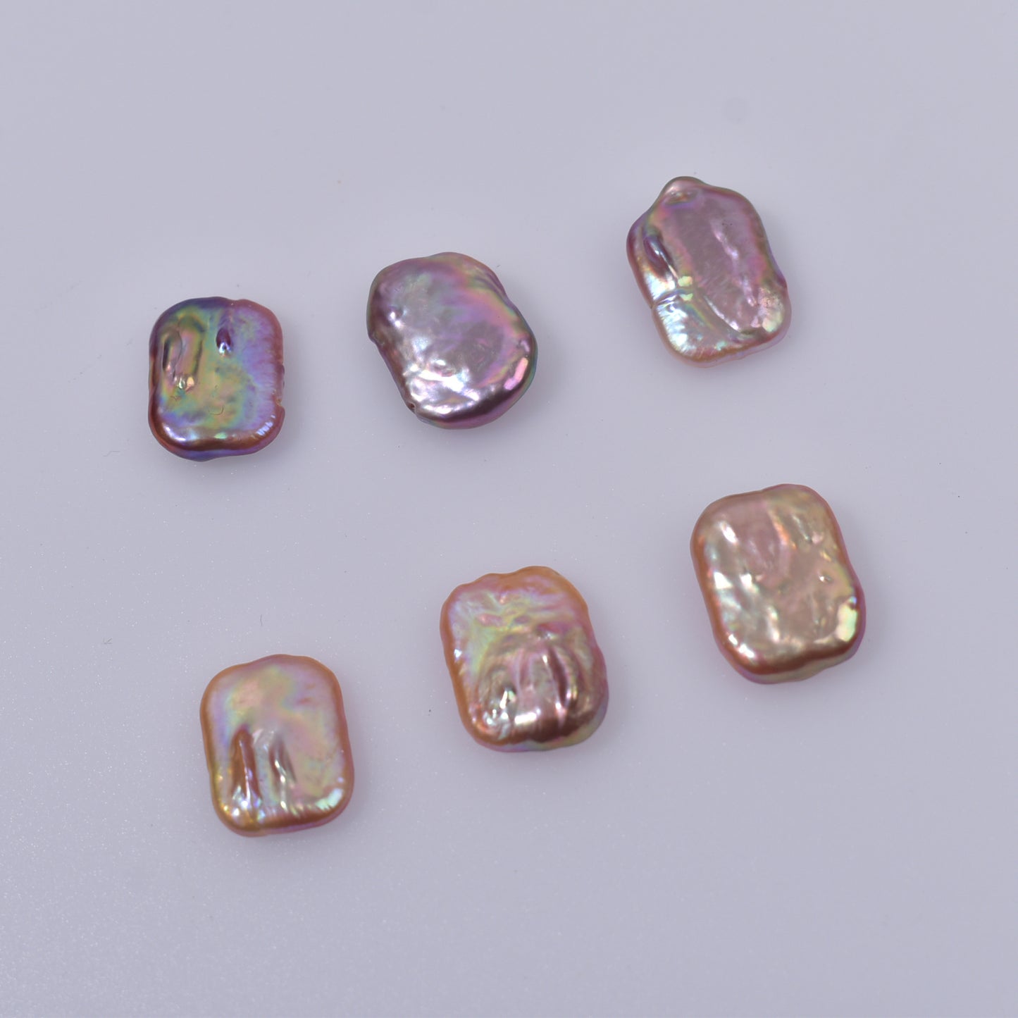 巴洛克异形方块珠散珠颗粒天然淡水无孔珍珠diy耳环吊坠饰品配件