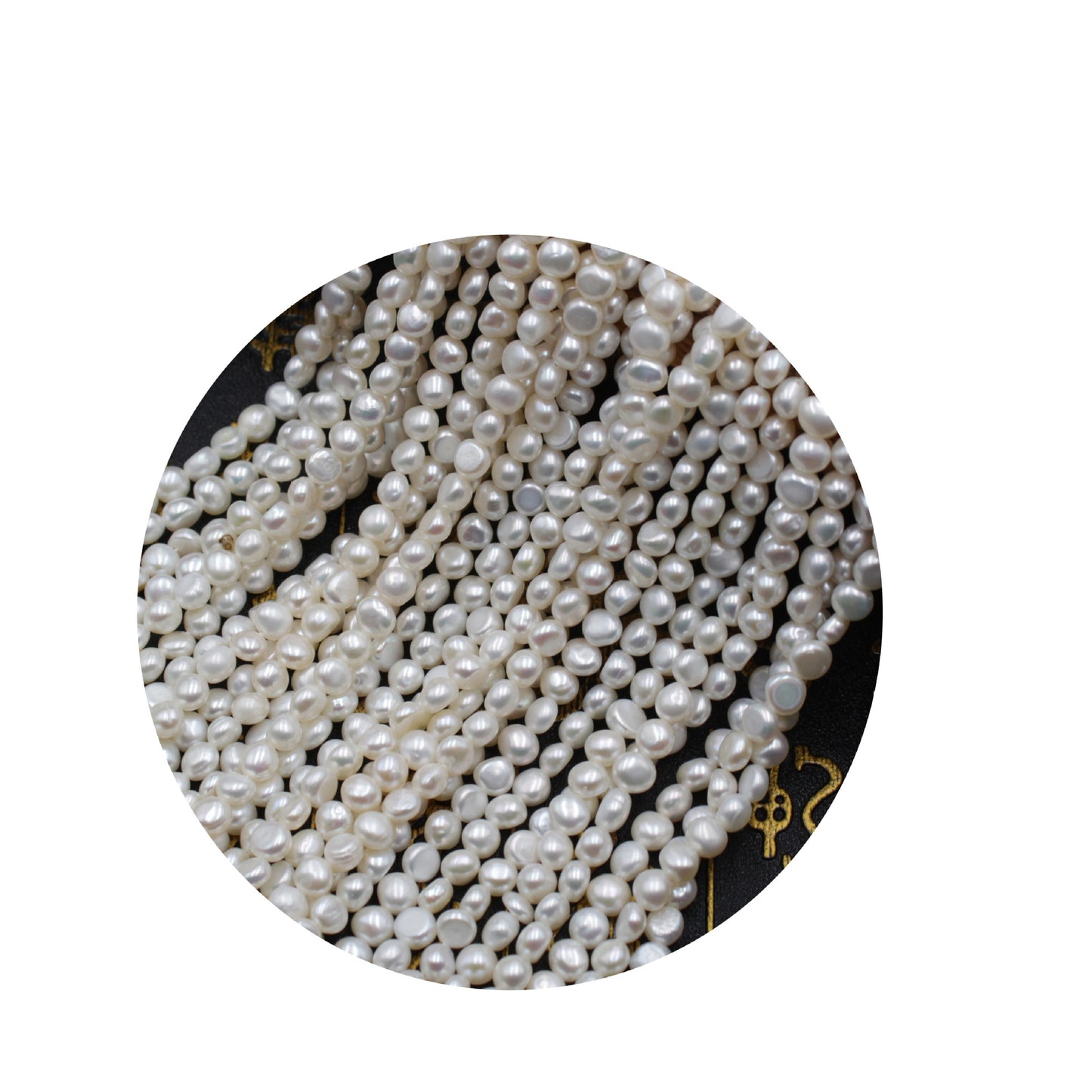 1321 small beads 3/4/5 mm natural freshwater pearl necklace work in progress wholesale