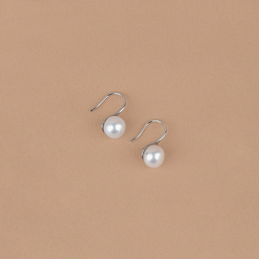 925 silver natural freshwater pearl earrings, stud earrings, high heels, earrings, gifts for stars, the same style EH025.