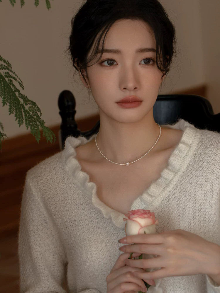 Light Small Pearl Necklace Female