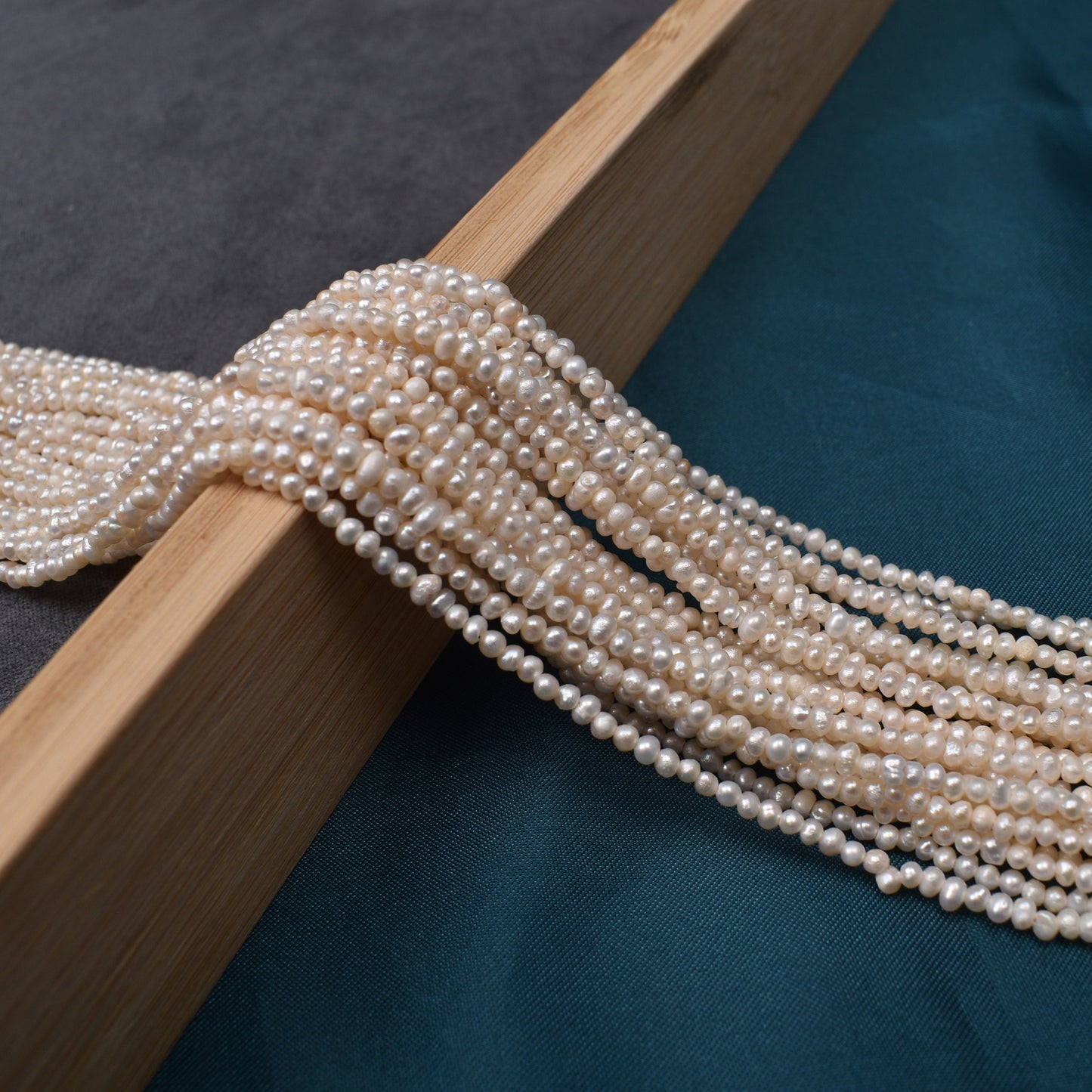 1169 1.8-2 mm Small Pearl Natural Freshwater Real Pearl Loose Bead work in progress