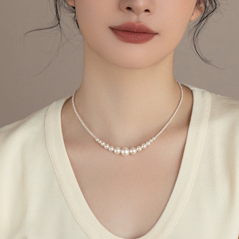 Shijia Pearl Necklace Versatile Premium Chain 2024 New