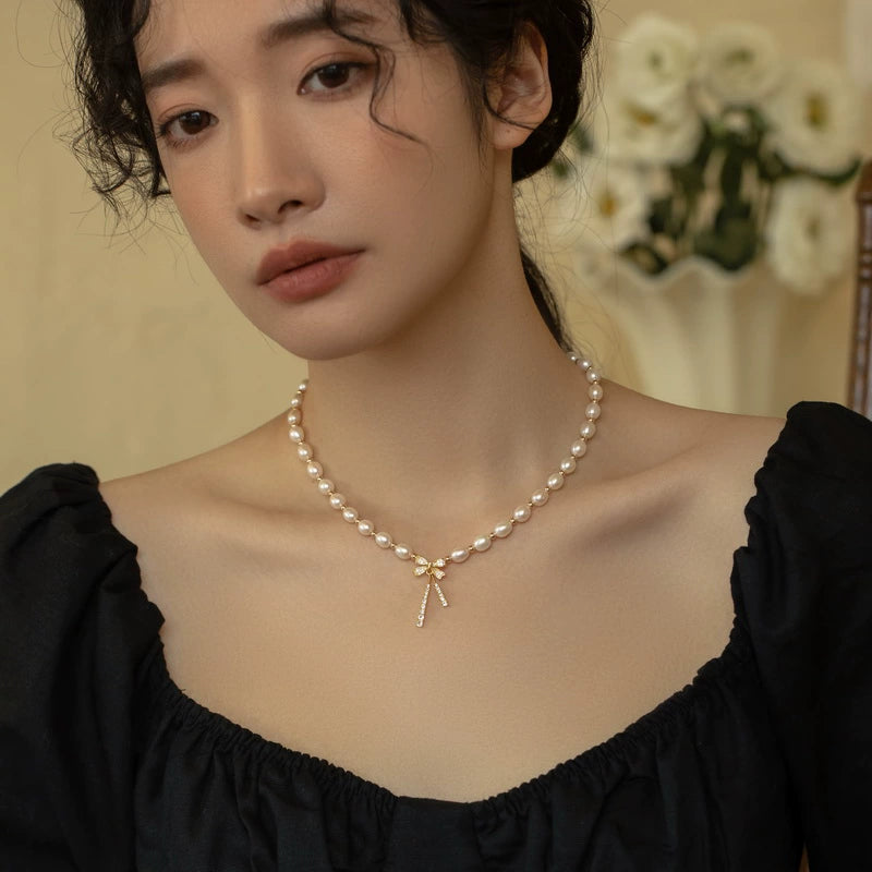 Pearl Necklace Women's High-end Chain Women's New 2022 Models